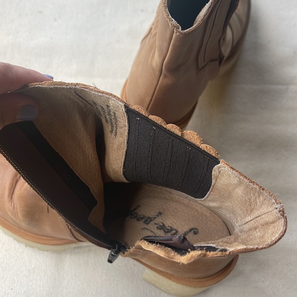 Free people James Chelsea boots tan leather size 40 - Picture 2 of 3